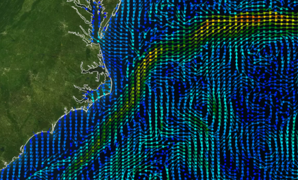 Gulf Stream Water Temperature and Current
